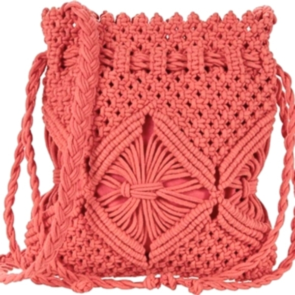 Nanette Lepore Handbags - Nanette Lepore Macrame Crochet Crossbody Handbag